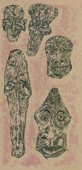 Jens Cords: Psalmen für eine lebende Mumie, Blatt 5, 1959