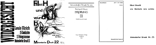 Meiendorfer Drucke 21 bis 25